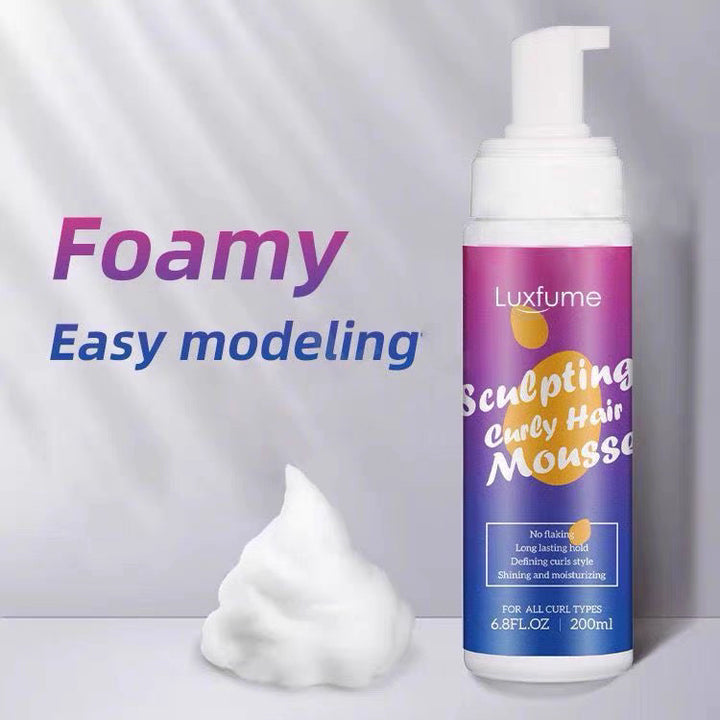 Curly hair styling mousse