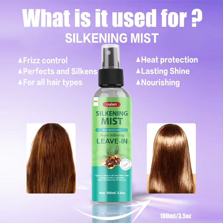 Heat protector silkening mist