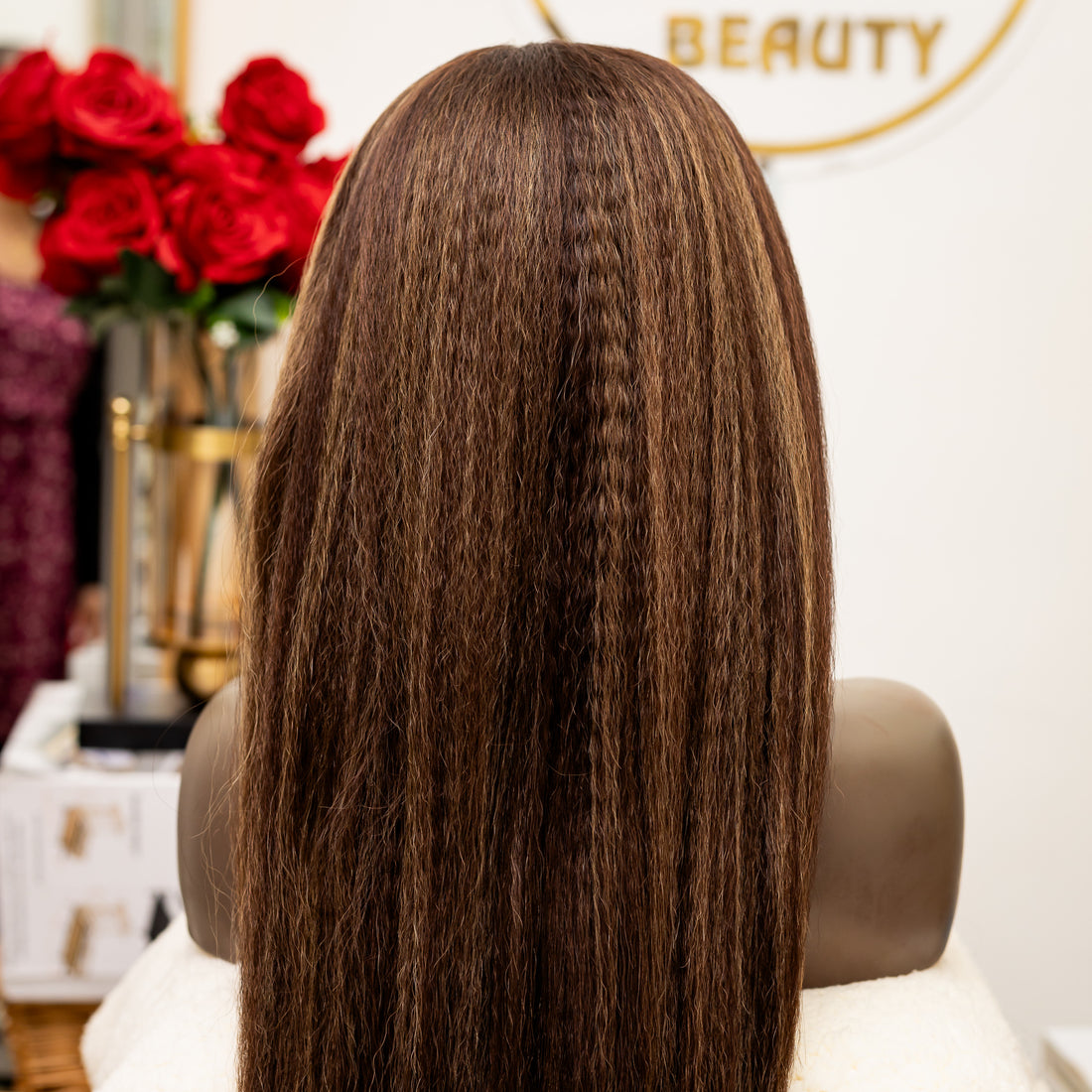 26 Inch Piano Color high fiber lacefront wig