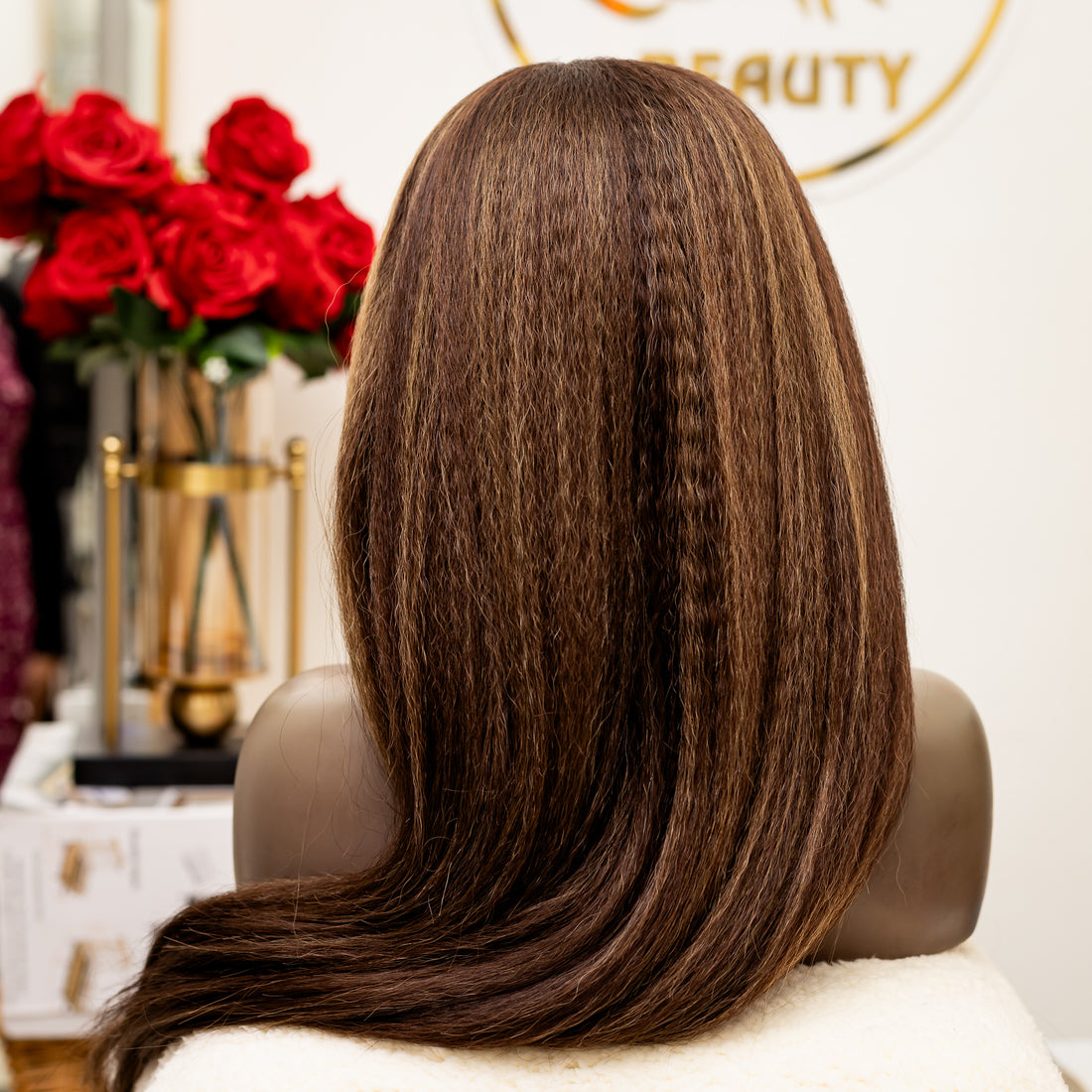 26 Inch Piano Color high fiber lacefront wig