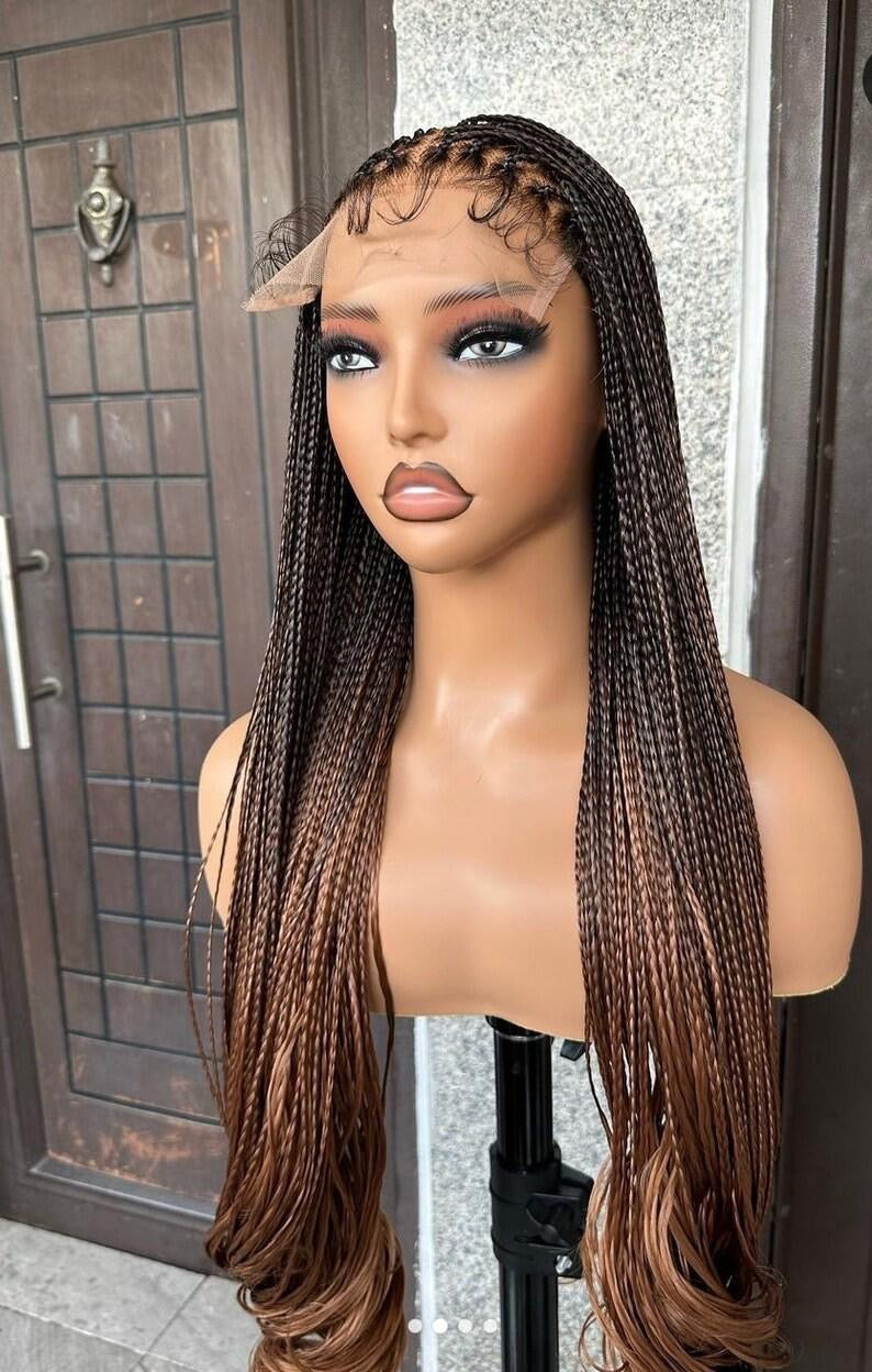 Closure braided wig