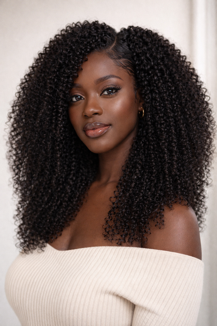16” Kinky Curly Human Hair Bundles – 100% Virgin Hair