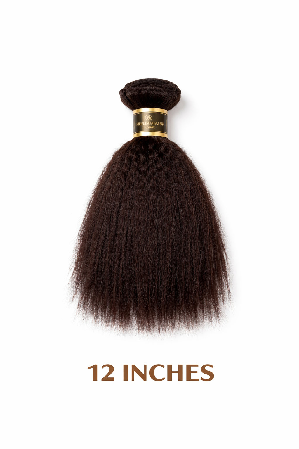 12” Kinky Straight Human Hair Bundle – 100% Virgin Hair