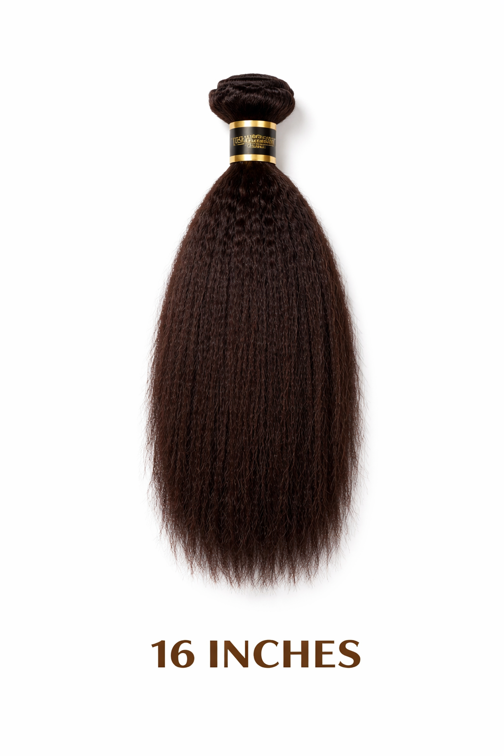 18” Kinky Straight Human Hair Bundle – 100% Virgin Hair
