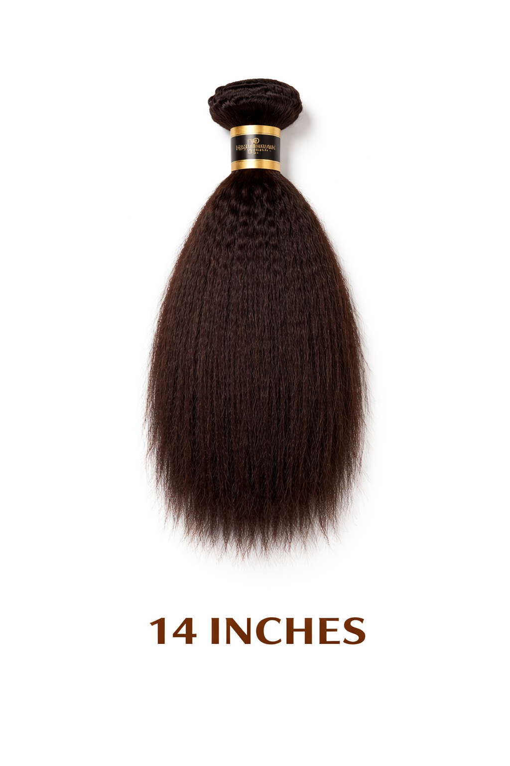 14” Kinky Straight Human Hair Bundle – 100% Virgin Hair