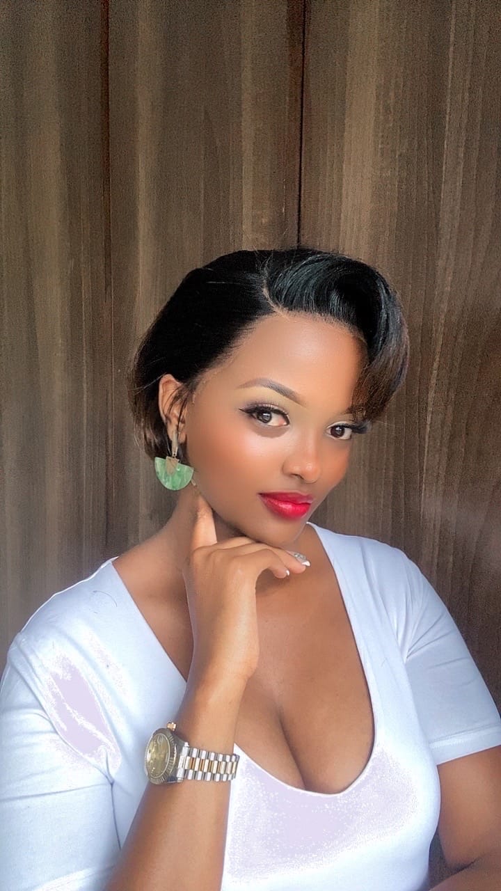 6"  pixie cut wig human hair