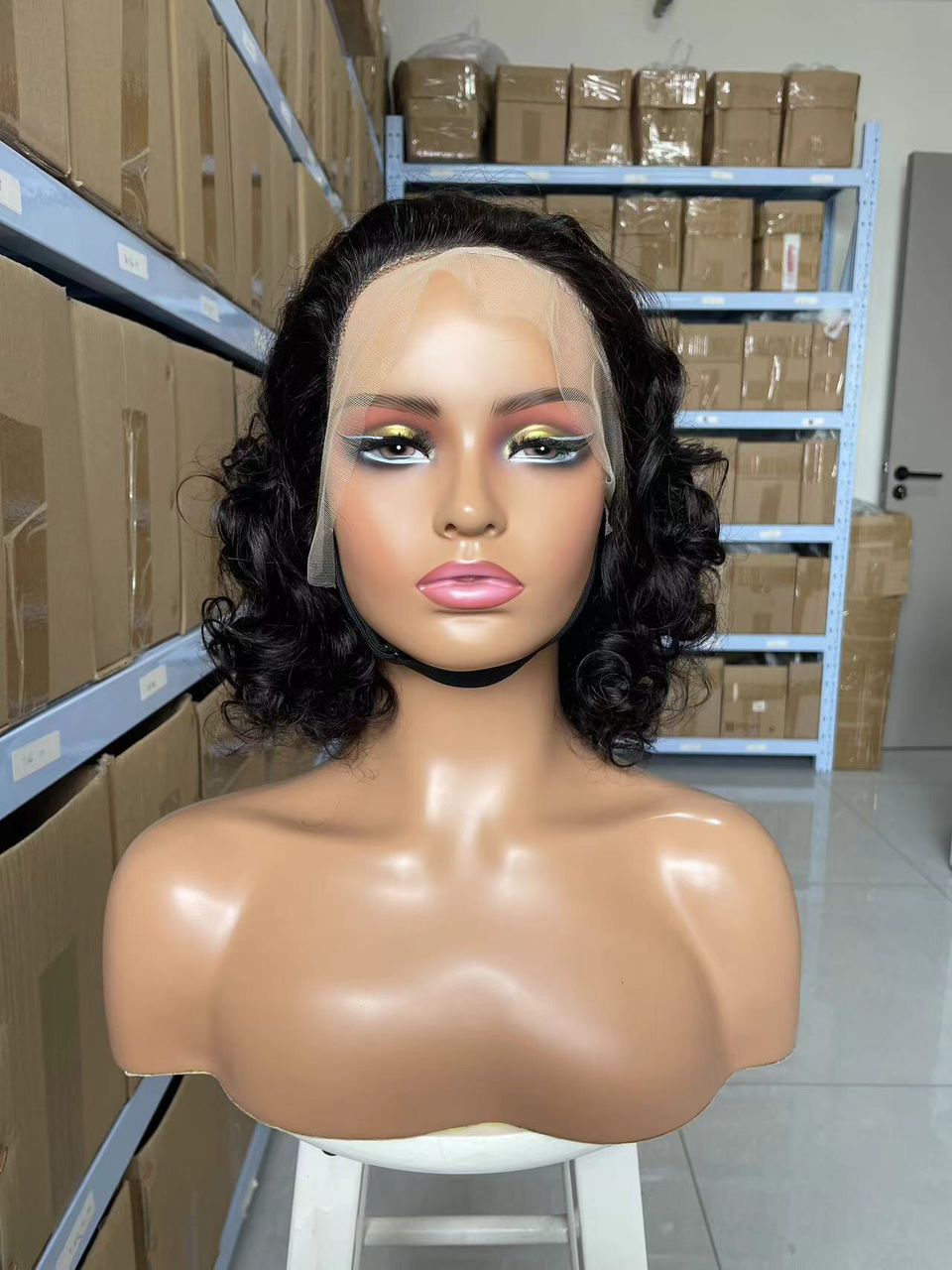 14-Inch Ocean Waves Human Hair Wig - Embrace the Waves of Elegance