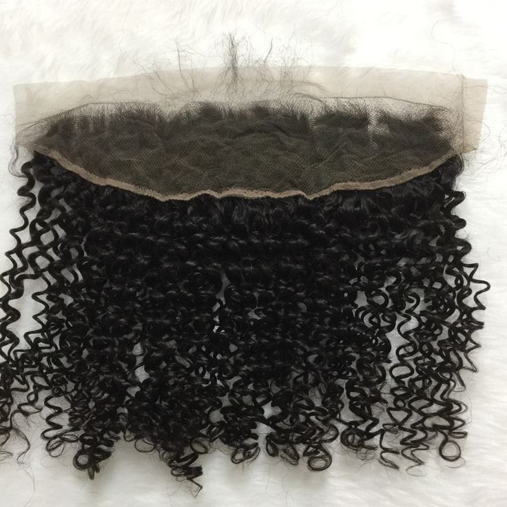 Lace frontal kinky curly  13 by 4 Human hair 