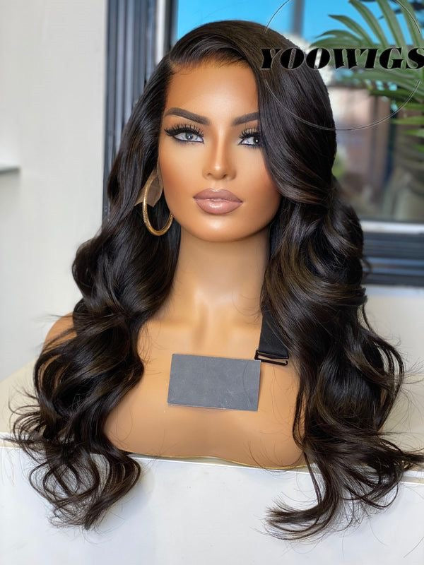 300% SSD 4*4 closure loose wave human hair wig.