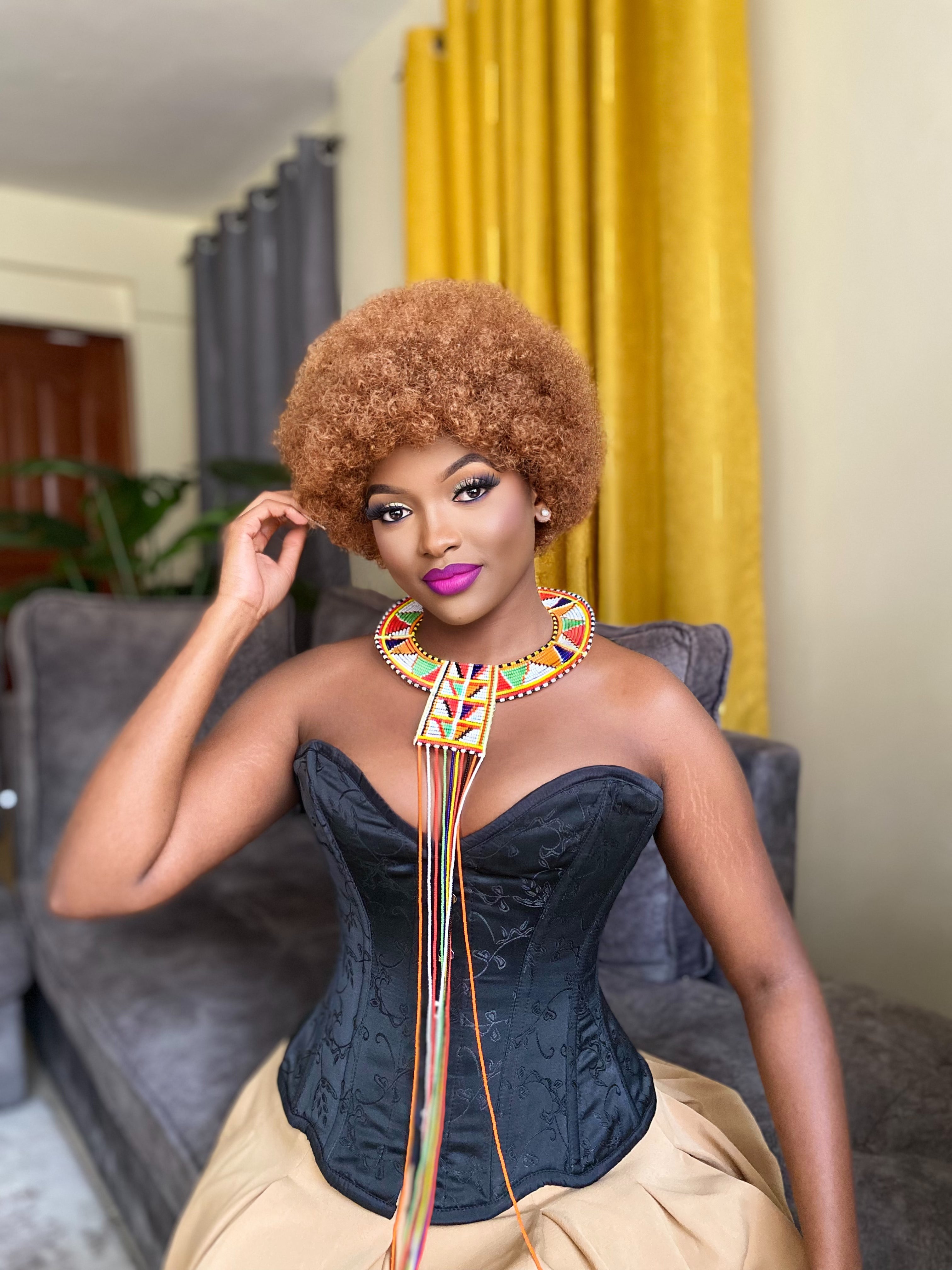 8 Inch Afro kinky human hair wig