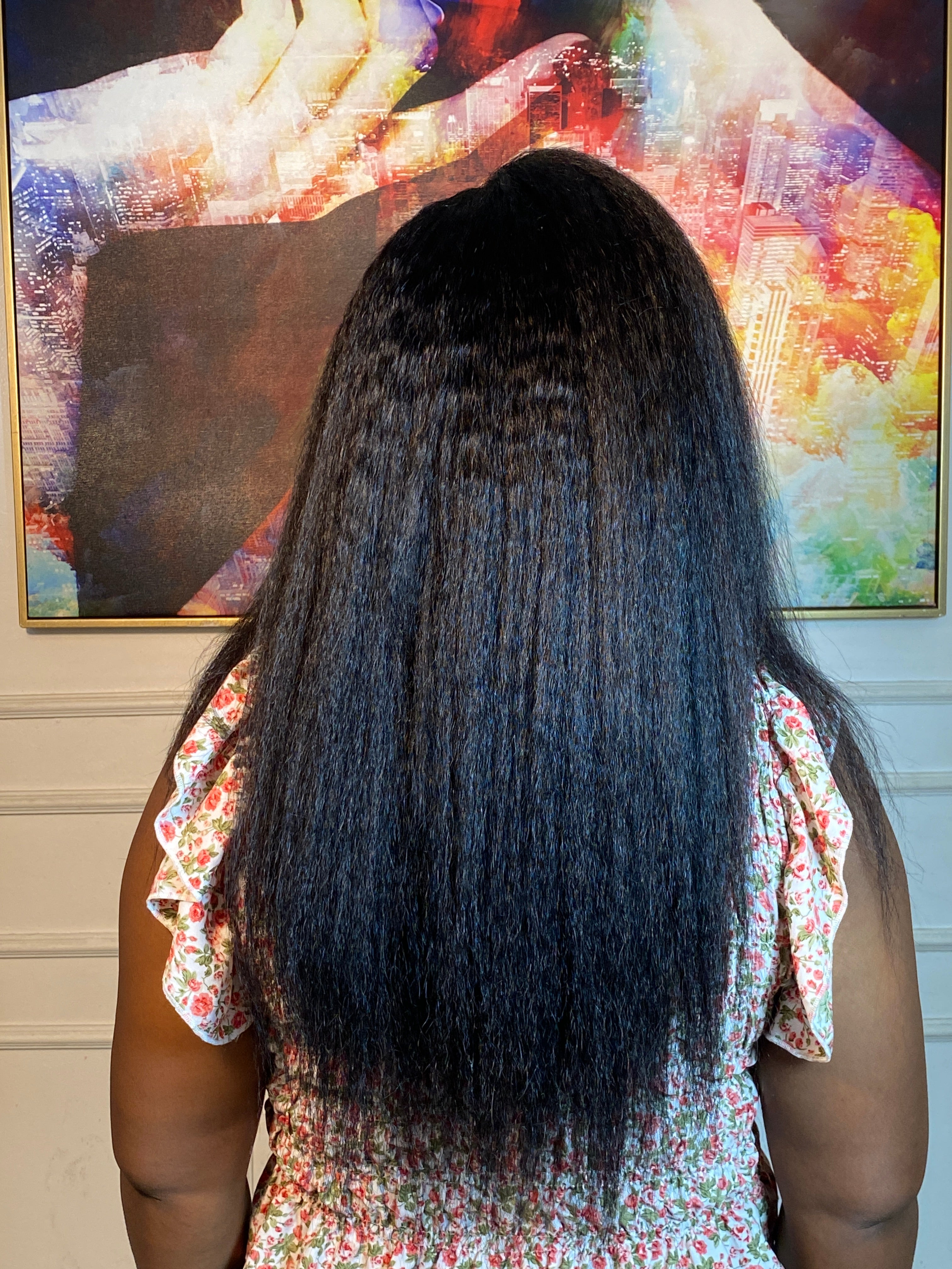 20-inch kinky straight lacefront wig