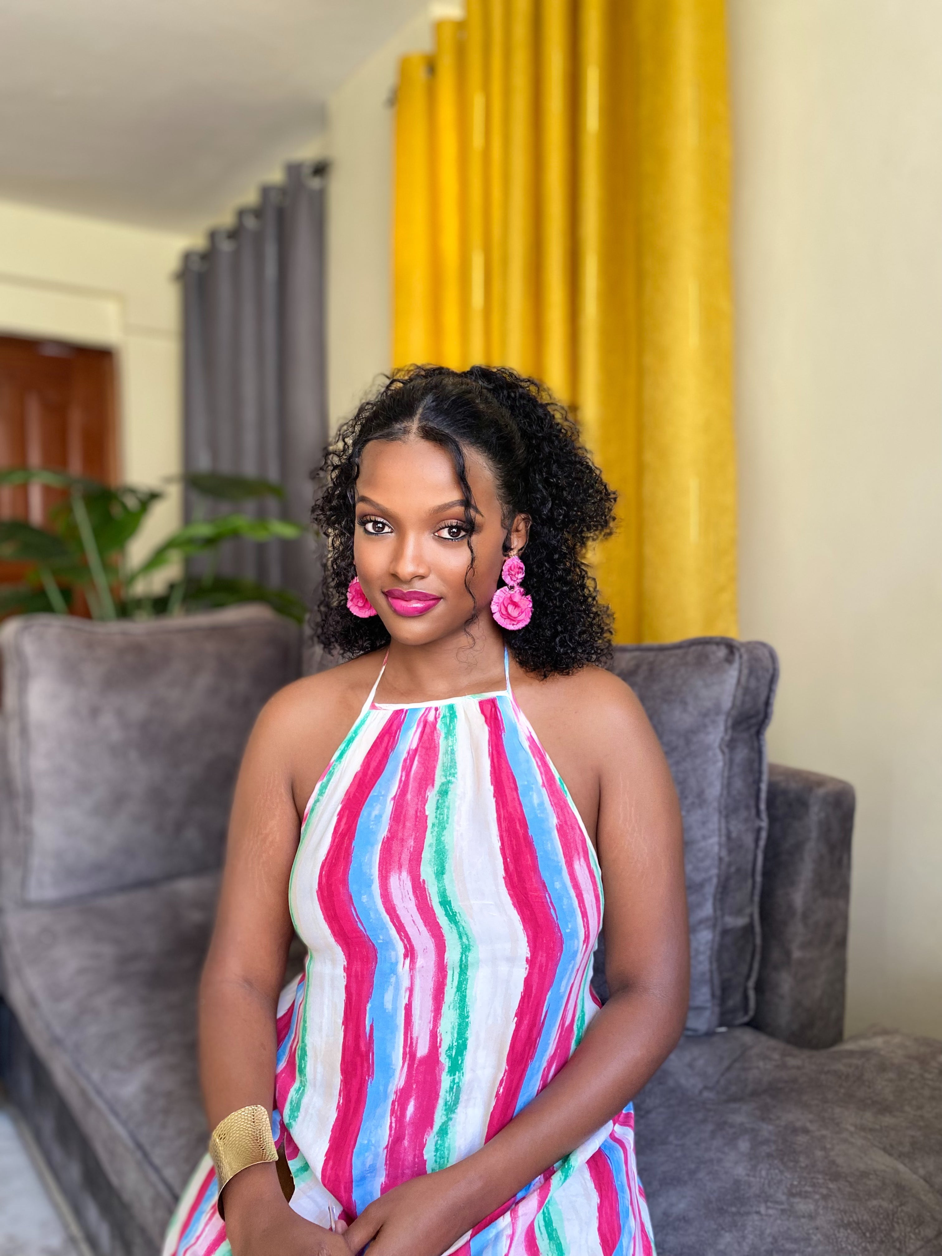 16 inches kinky curly human hair lacefront wig