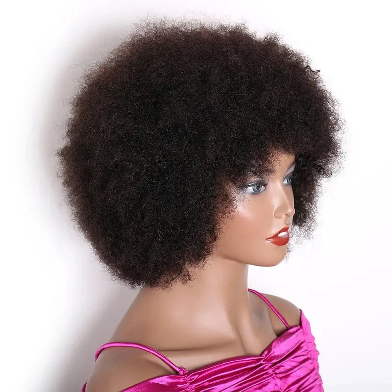 8 inch Afro human hair wig