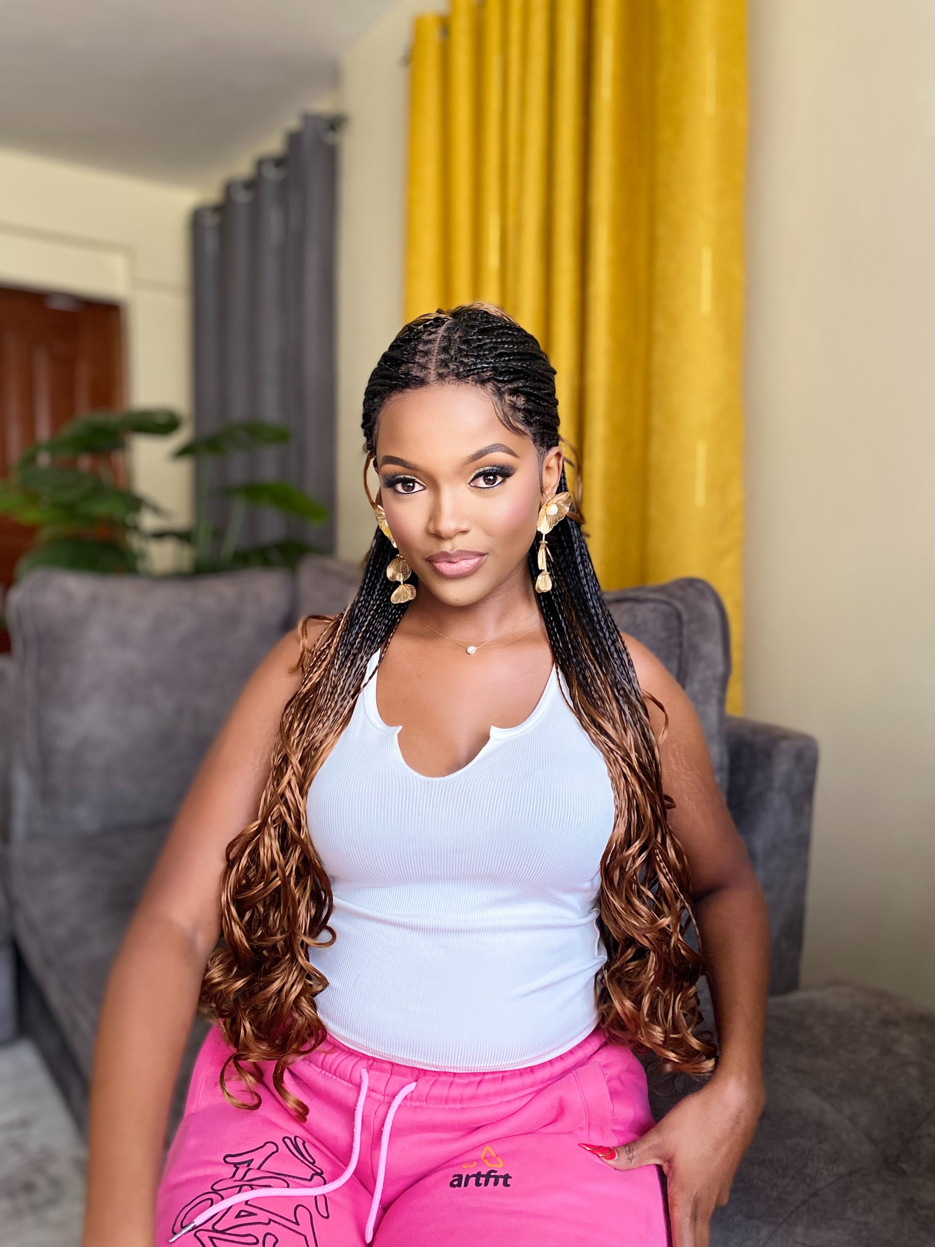 Lacefront braided wig