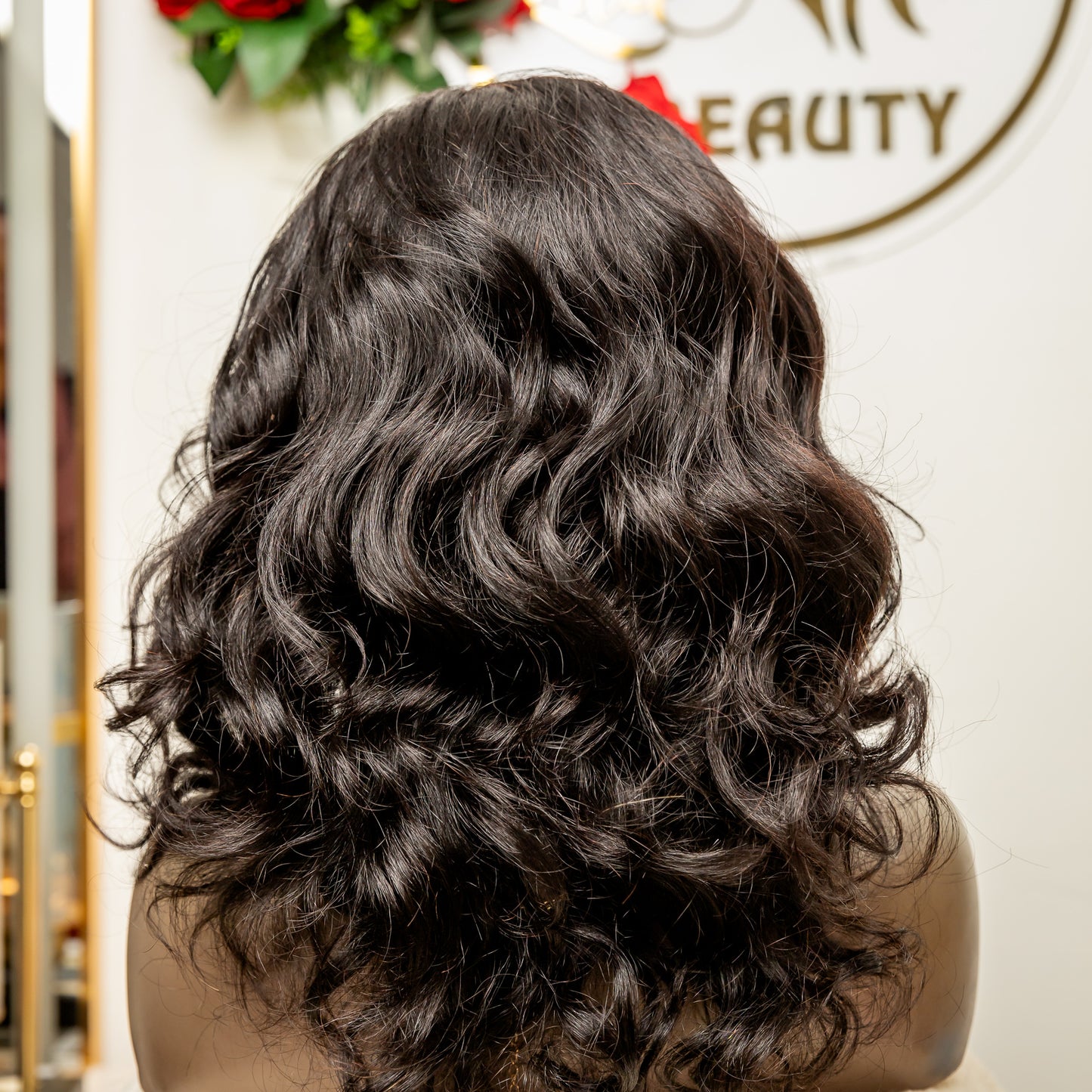 Loose wave headband human hair wig