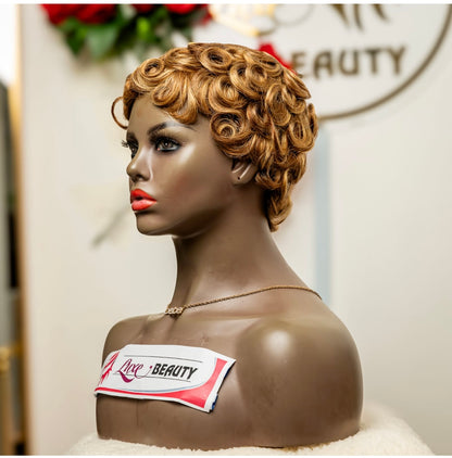 SPECIAL CURLY HUMAN HAIR WIG #27