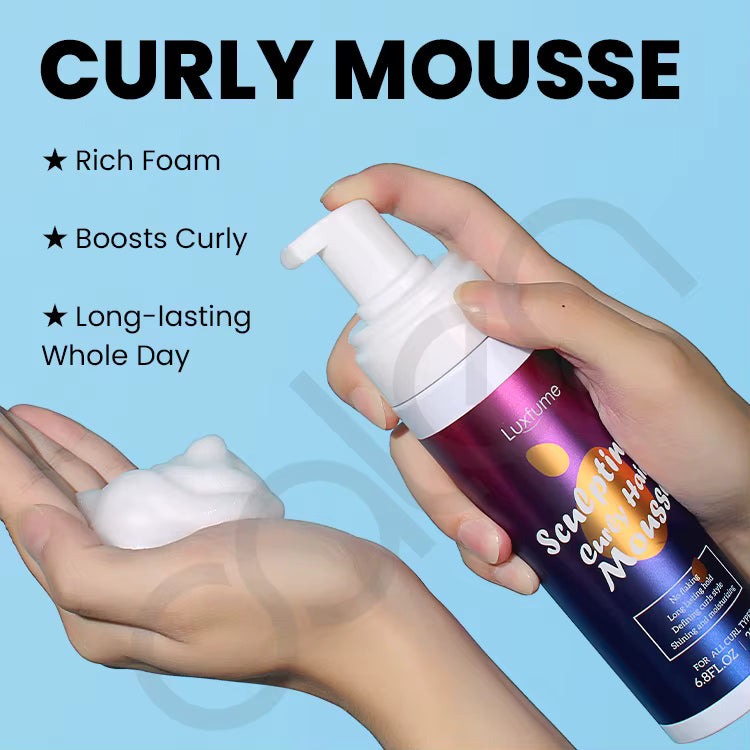 Curly hair styling mousse