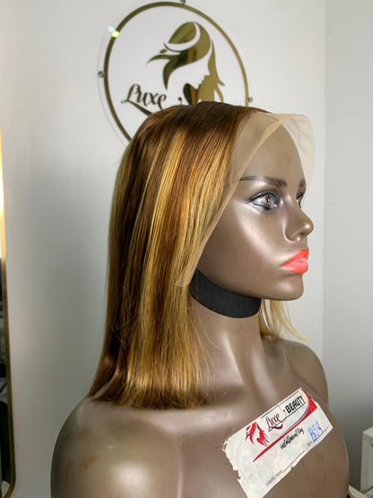 12 inch double drawn color p4/27 bob wig