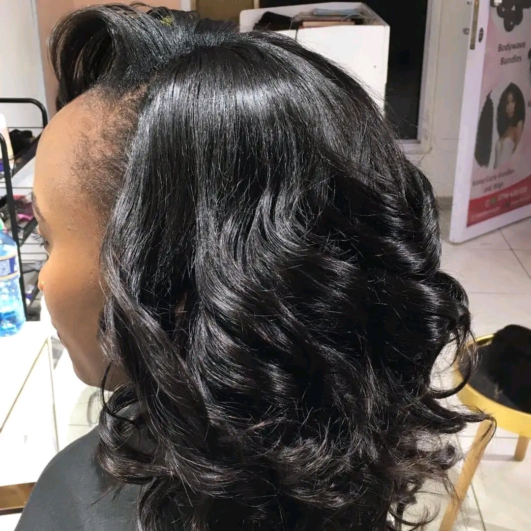 Loose wave human hair bundles