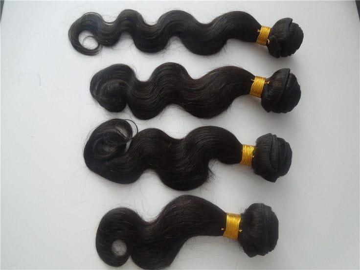 Loose wave human hair bundles.