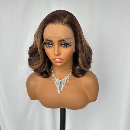 14 inch High Fibre Lacefront wig