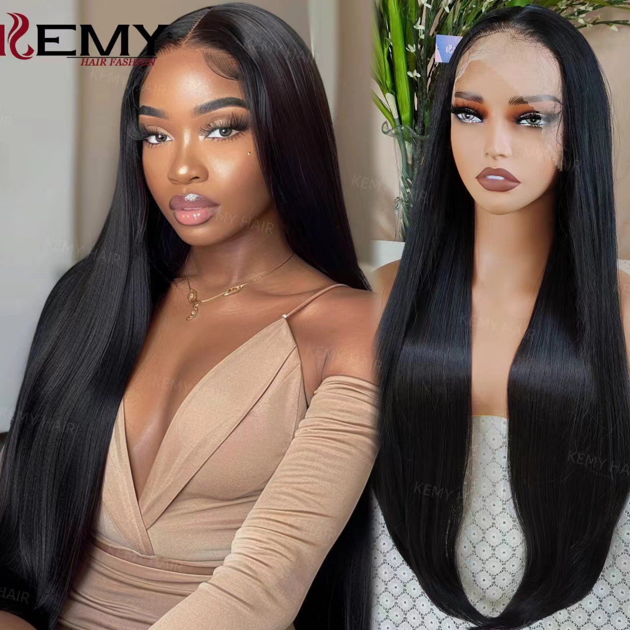 30 inch Bone straight High Fibre Lacefront wig