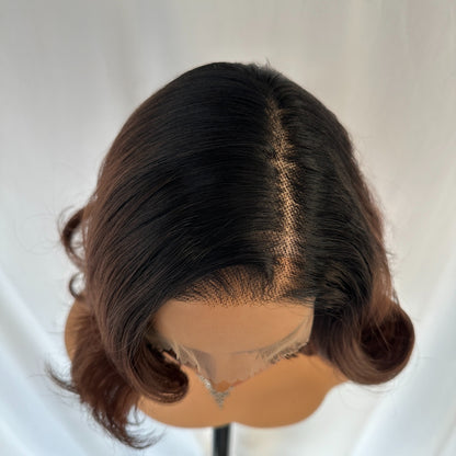 14 inch High Fibre Lacefront wig