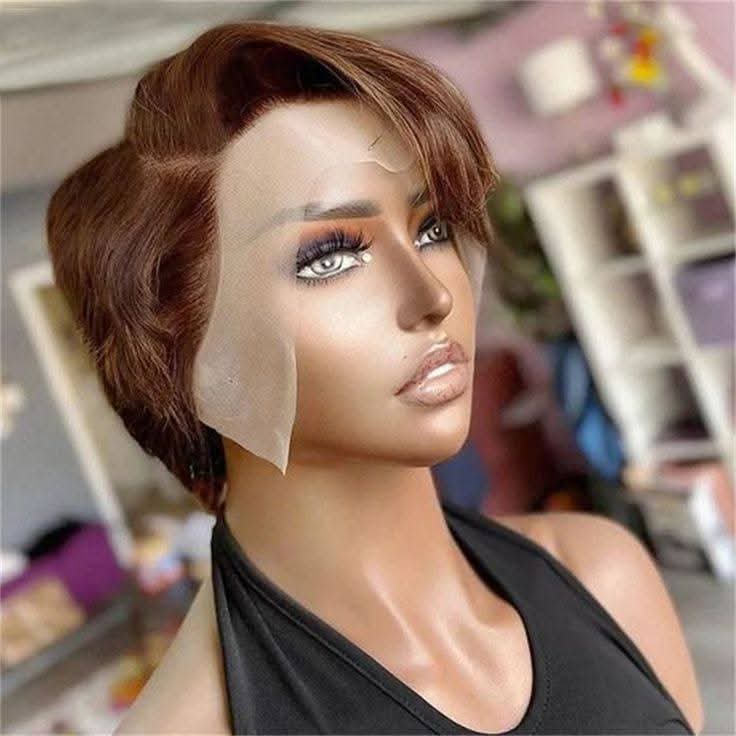 6” Short Pixie Cut Lace Frontal Wig (13x4, Glueless) 1/30
