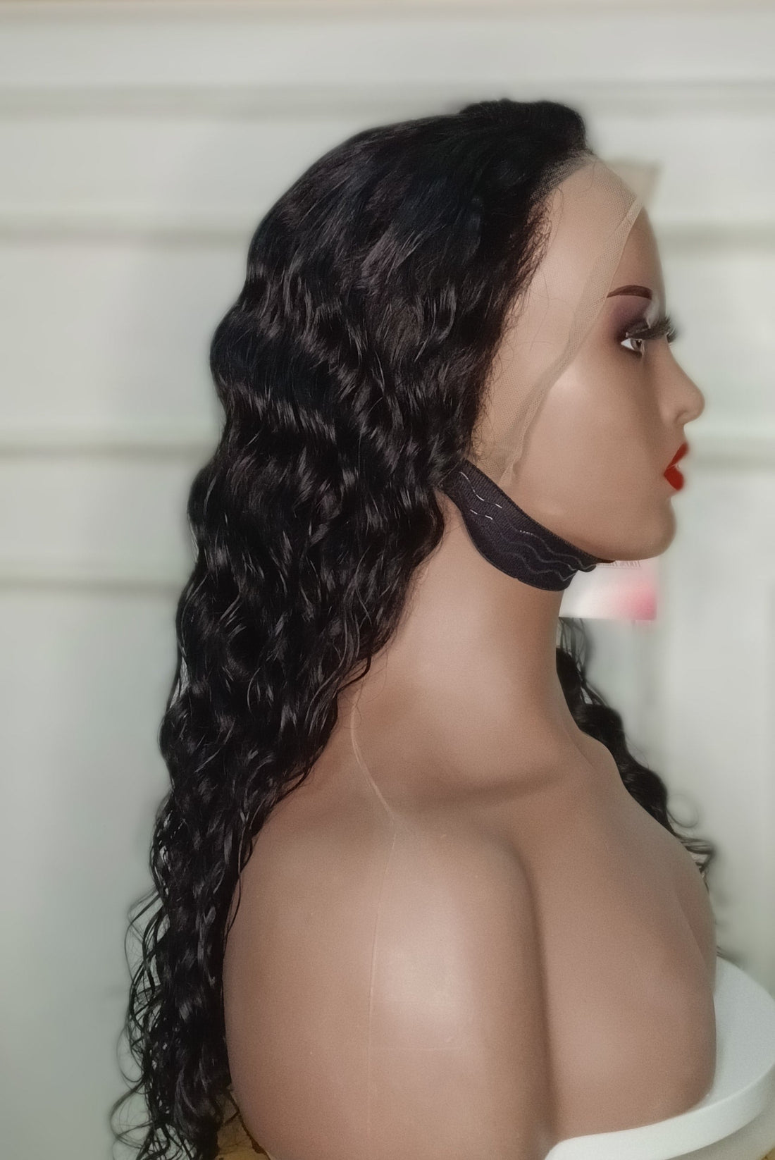20-inch deep loose lacefront human hair wig