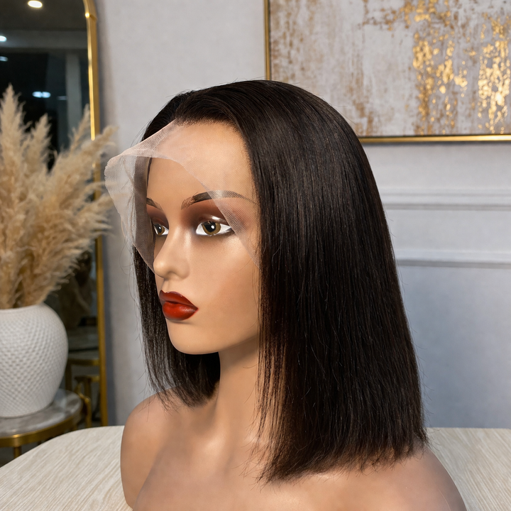 The Amazing bob - ✨ 12” Bone Straight Bob Lace Front Human Hair Wig ✨